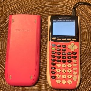 Gently used Texas Instruments TI-84 Plus C Silver Edition Calculator.